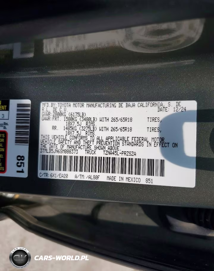 2025 Toyota Tacoma Trd Sport VIN:3TMLB5JN6SM088373 - 12