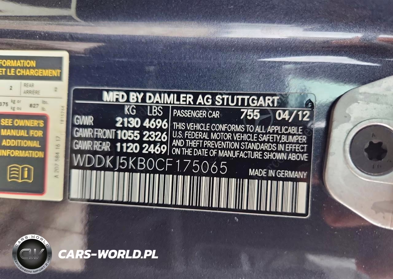 2012 Mercedes-Benz E 350 VIN:WDDKJ5KB0CF175065 - 12