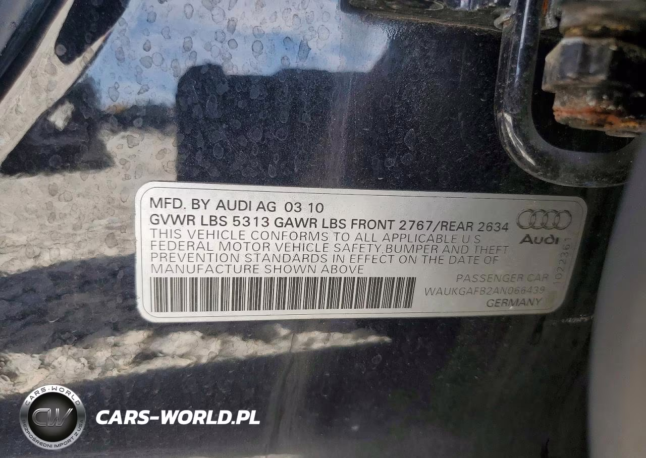 2010 Audi A6 VIN:WAUKGAFB2AN066439 - 12