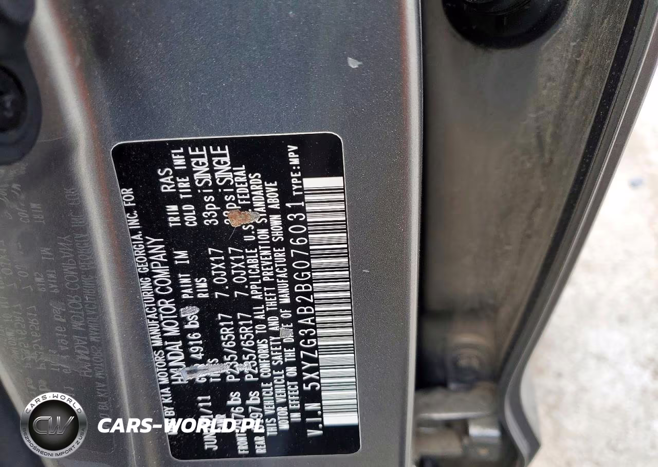 2011 Hyundai Santa Fe Gls VIN:5XYZG3AB2BG076031 - 13