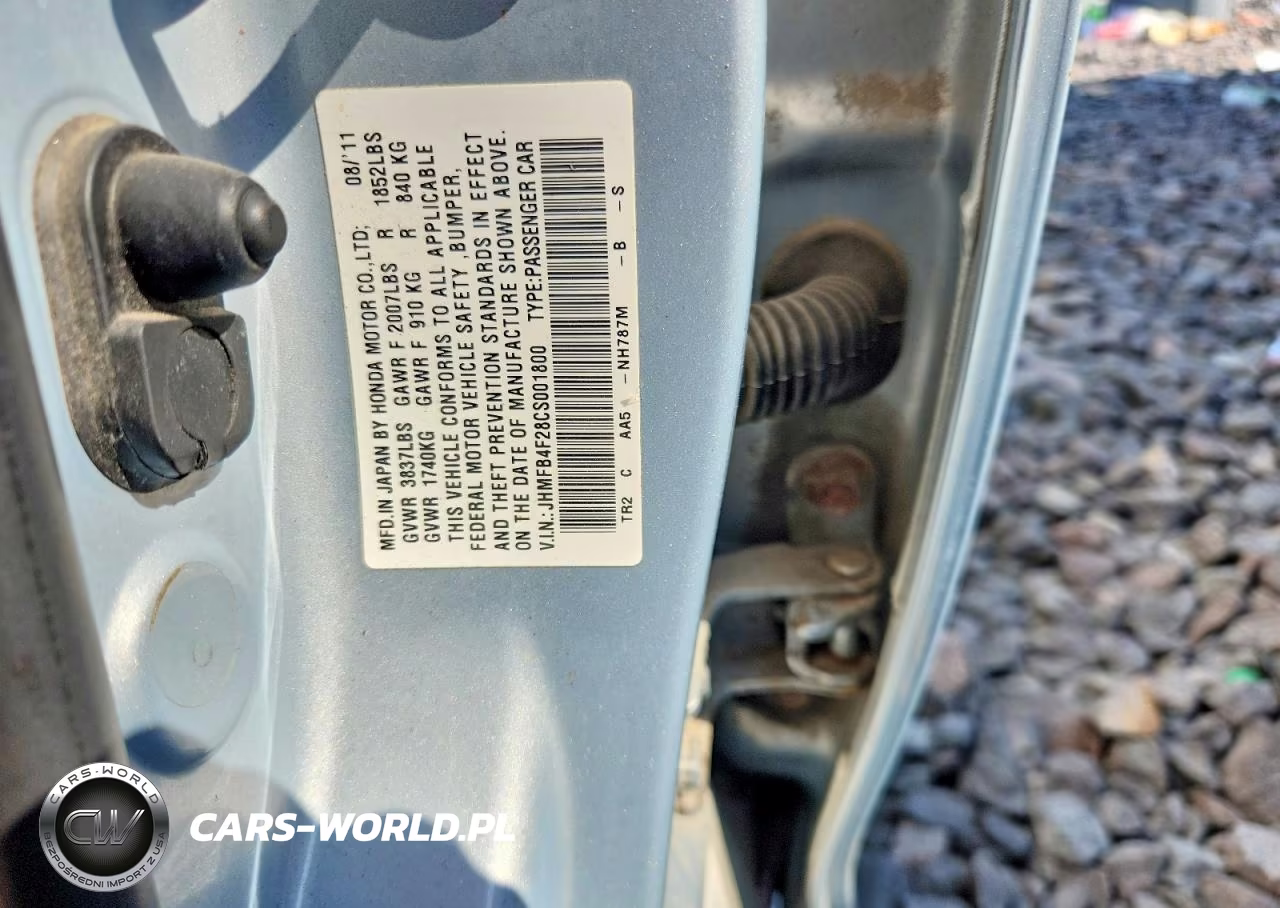 2012 Honda Civic Hybrid VIN:JHMFB4F28CS001800 - 12