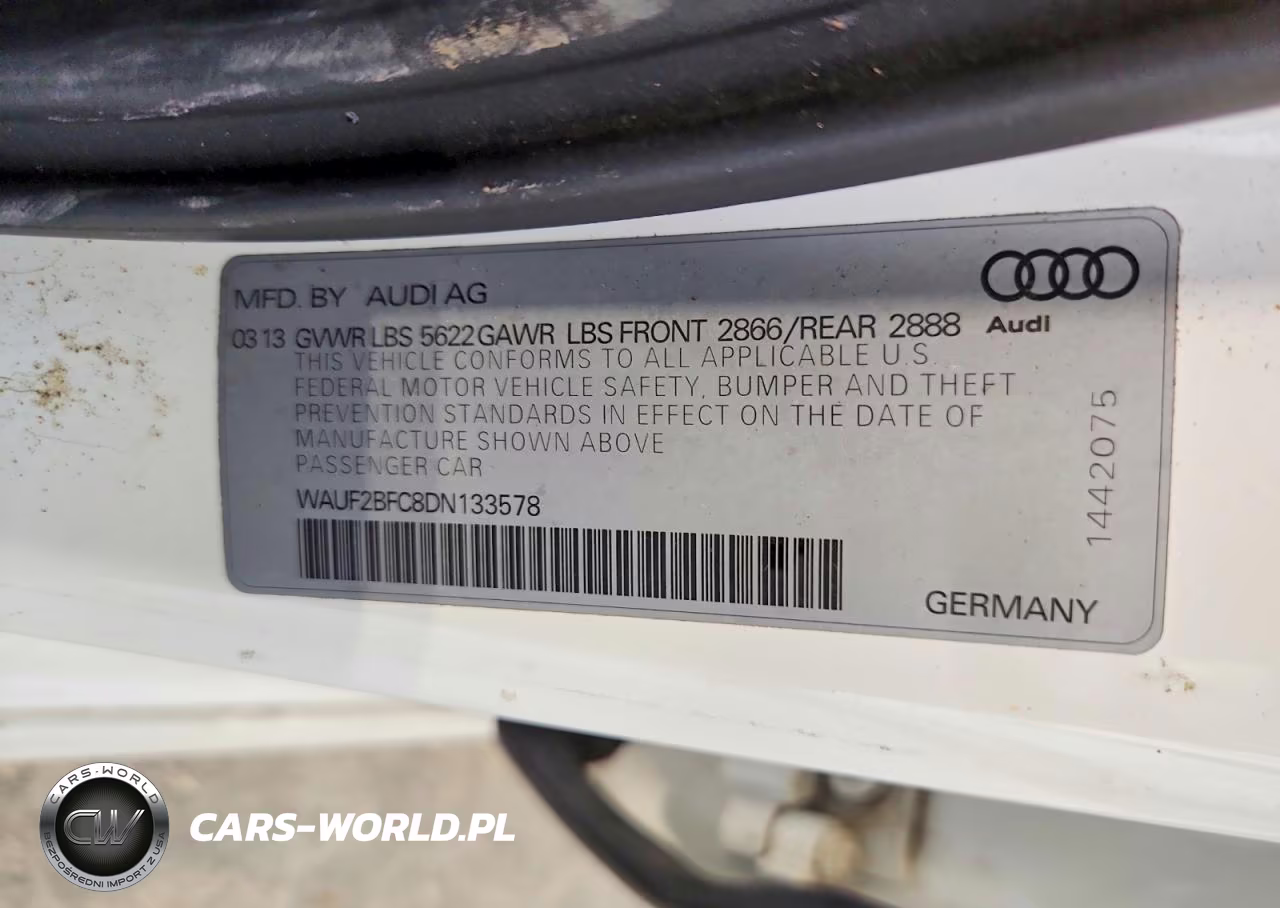 2013 Audi S6 VIN:WAUF2BFC8DN133578 - 12