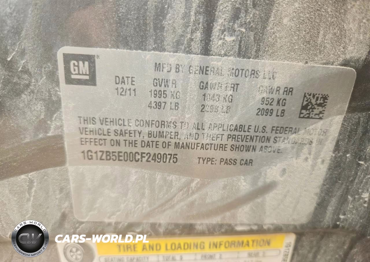 2012 Chevrolet Malibu Ls VIN:1G1ZB5E00CF249075 - 13