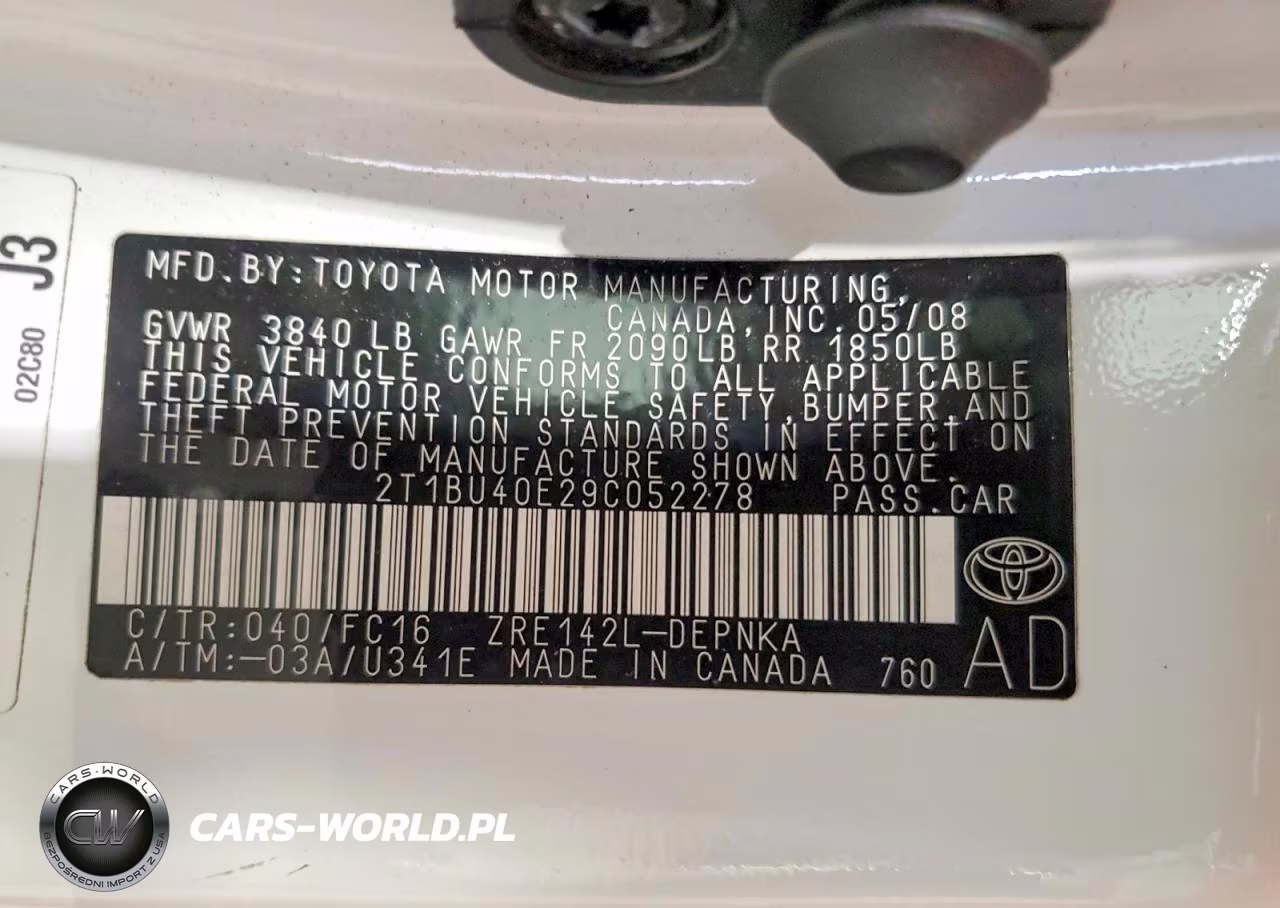 2009 Toyota Corolla Xle VIN:2T1BU40E29C052278 - 12