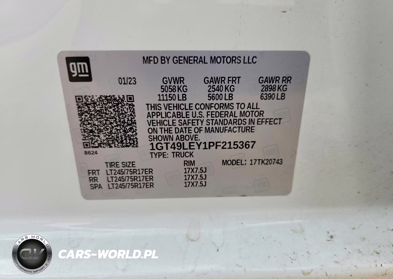 2023 GMC Sierra K2500 Heavy Duty VIN:1GT49LEY1PF215367 - 12