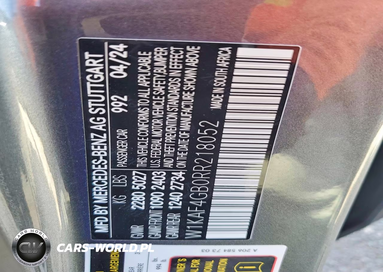 2024 Mercedes-Benz C 300 VIN:W1KAF4GB0RR218052 - 12