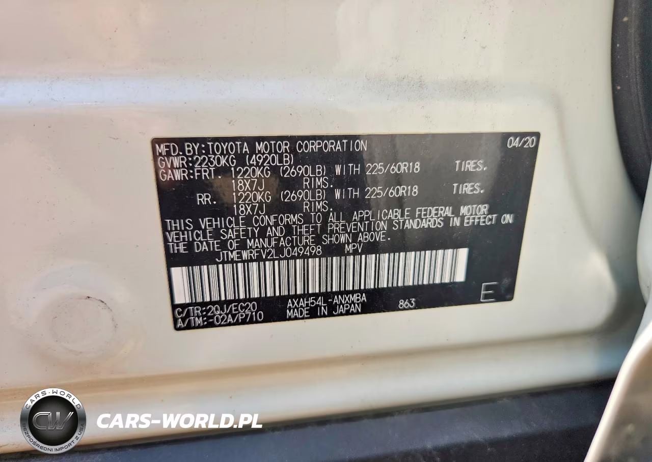 2020 Toyota Rav4 Xse VIN:JTMEWRFV2LJ049498 - 12