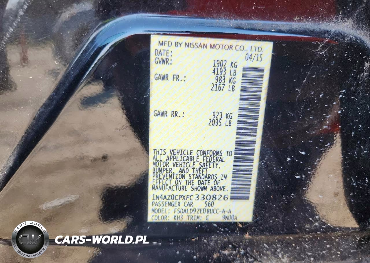 2015 Nissan Leaf S VIN:1N4AZ0CPXFC330826 - 12
