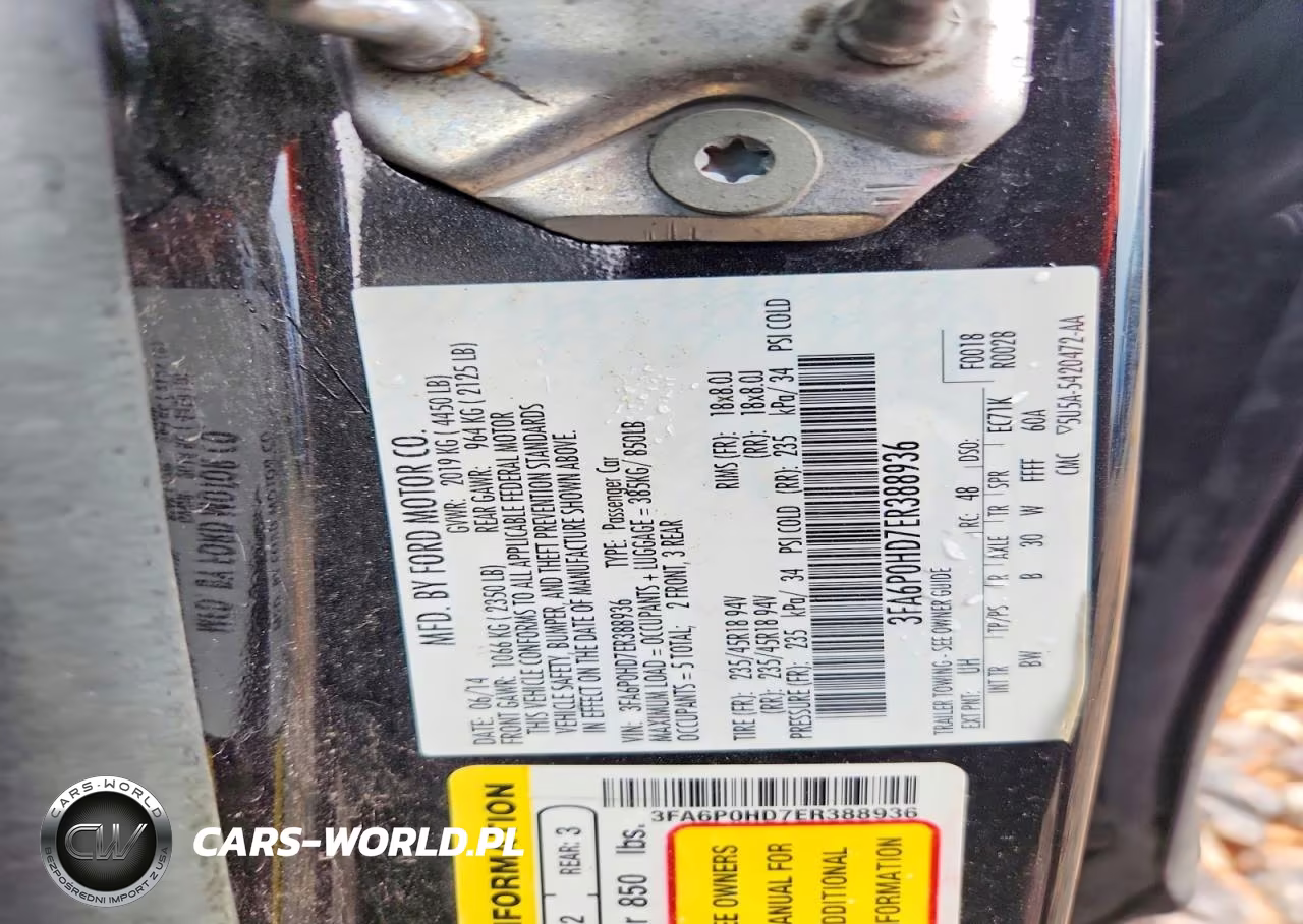 2014 Ford Fusion Se VIN:3FA6P0HD7ER388936 - 12