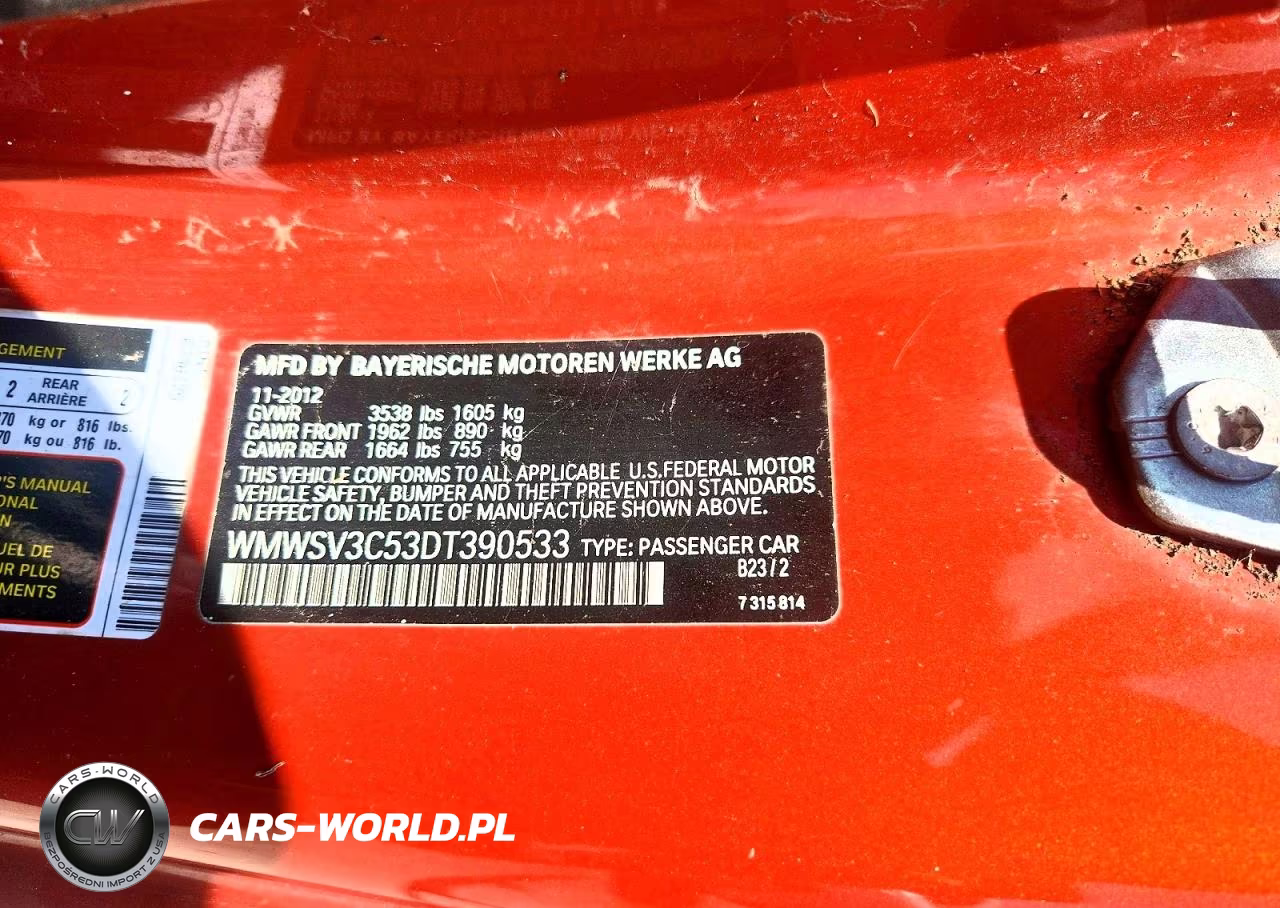 2013 Mini Cooper S VIN:WMWSV3C53DT390533 - 12