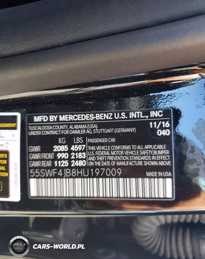 2017 Mercedes-Benz C 300 VIN:55SWF4JB8HU197009 - 12