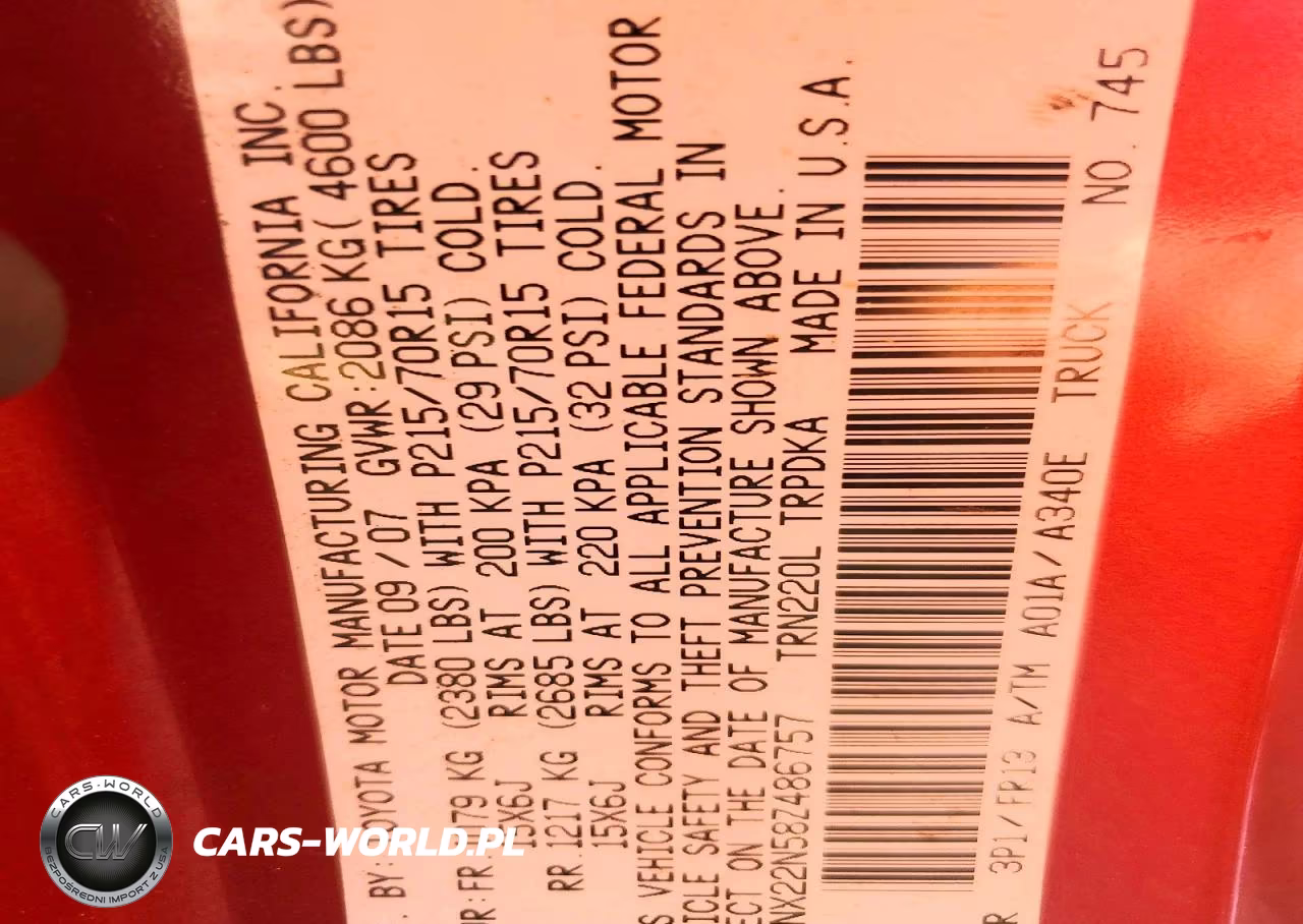 2008 Toyota Tacoma Base VIN:5TENX22N58Z486757 - 12