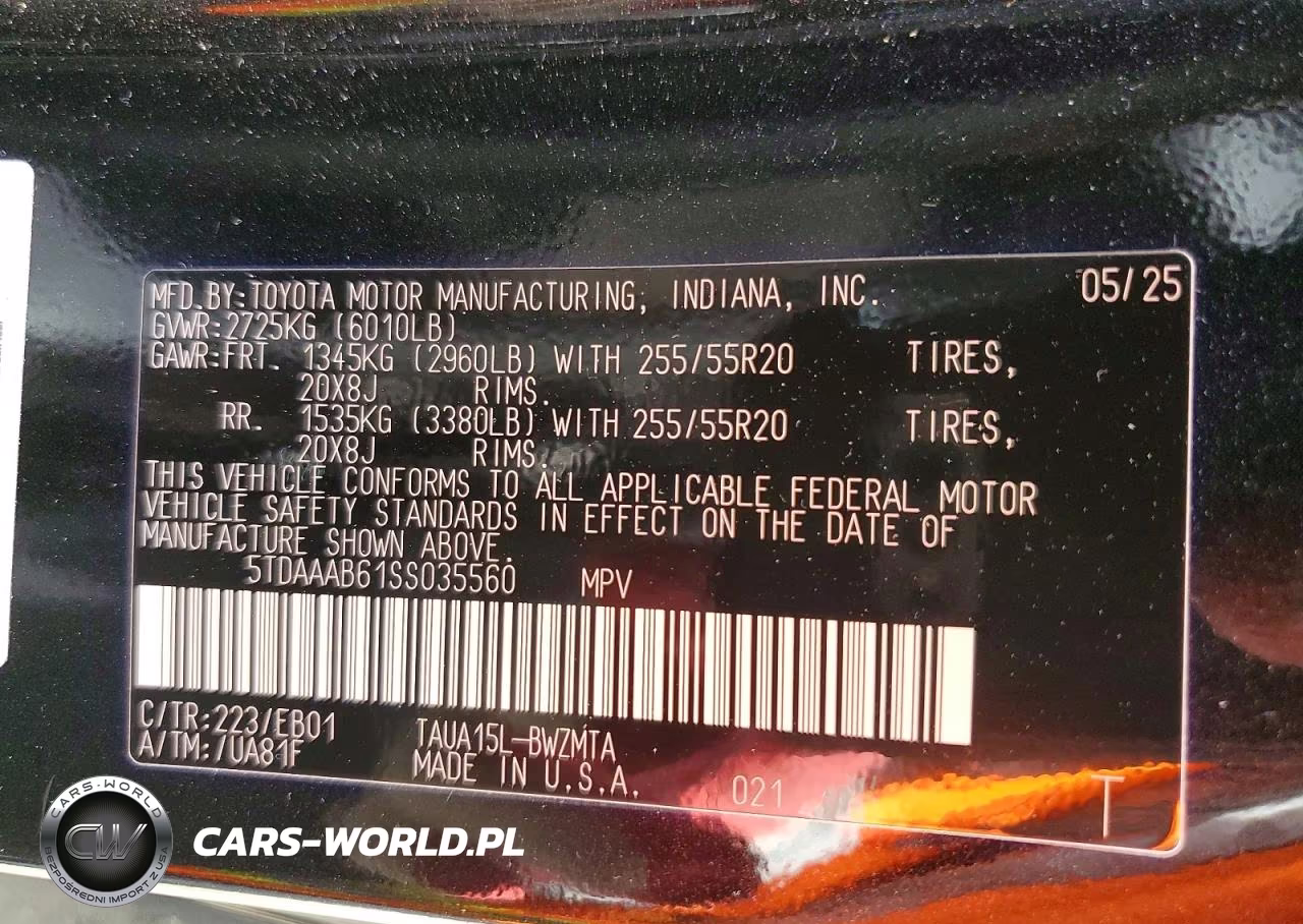 2025 Lexus Tx 350 Premium VIN:5TDAAAB61SS035560 - 13