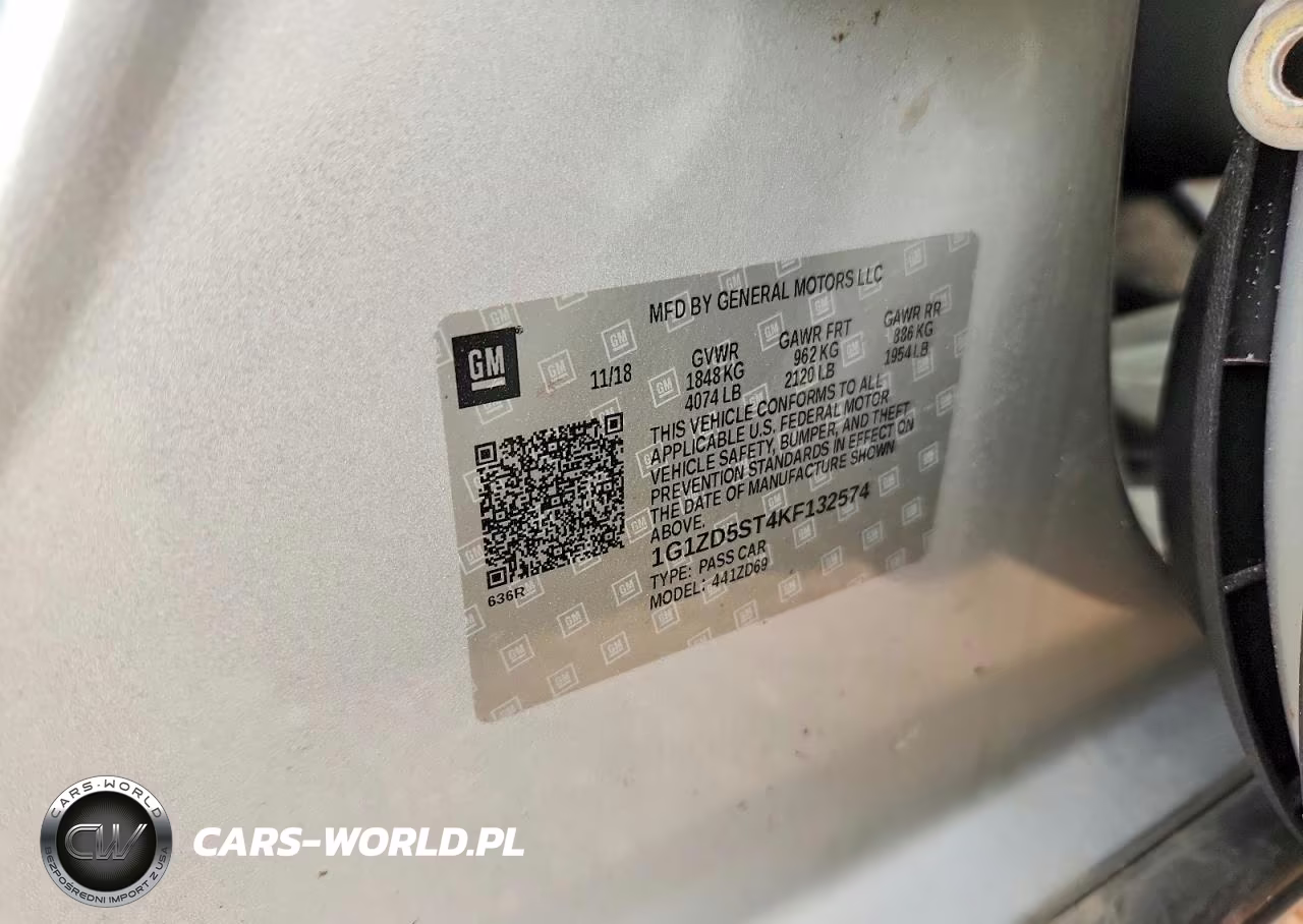 2019 Chevrolet Malibu Lt VIN:1G1ZD5ST4KF132574 - 12