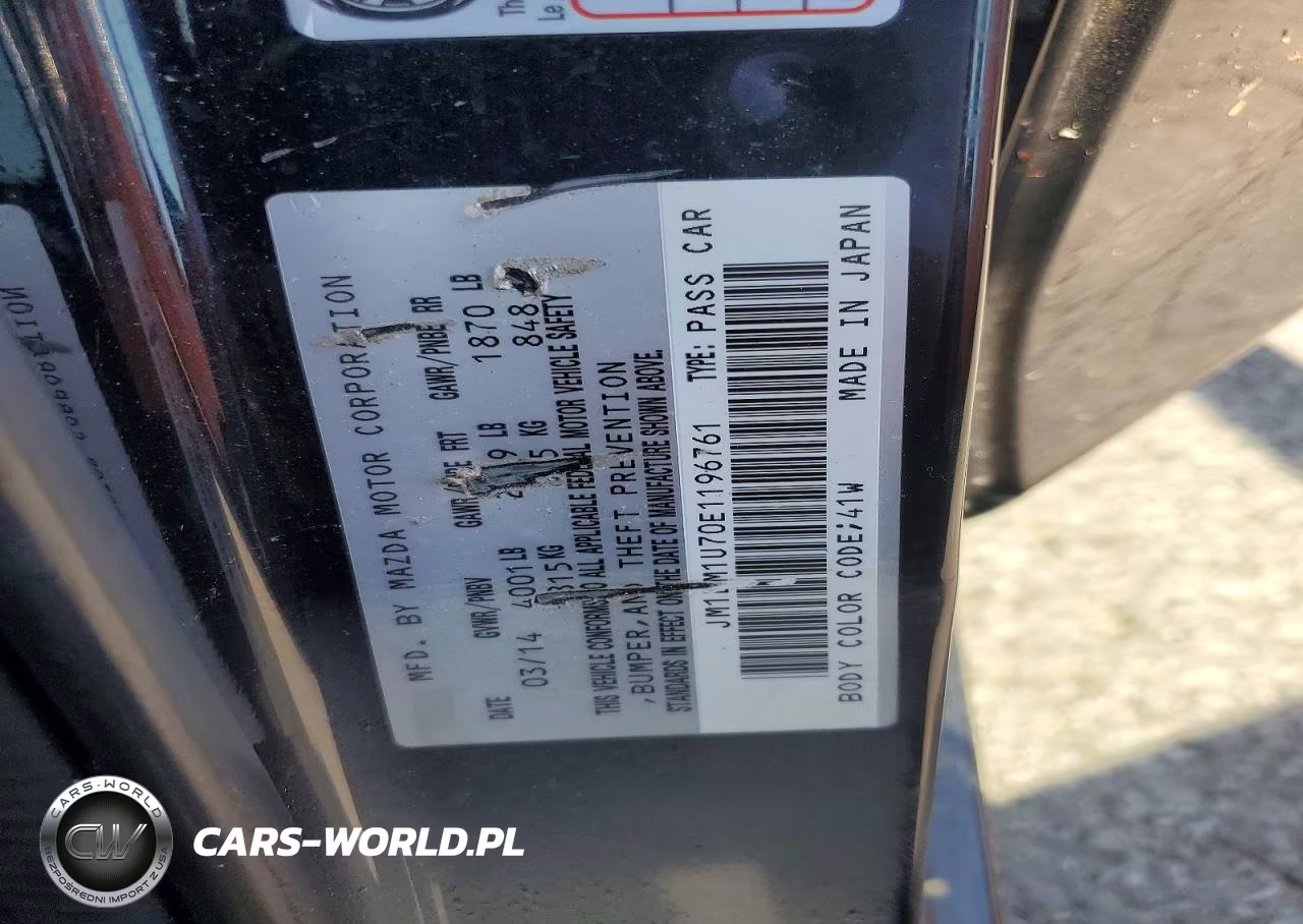 2014 Mazda 3 Sport VIN:JM1BM1U70E1196761 - 12