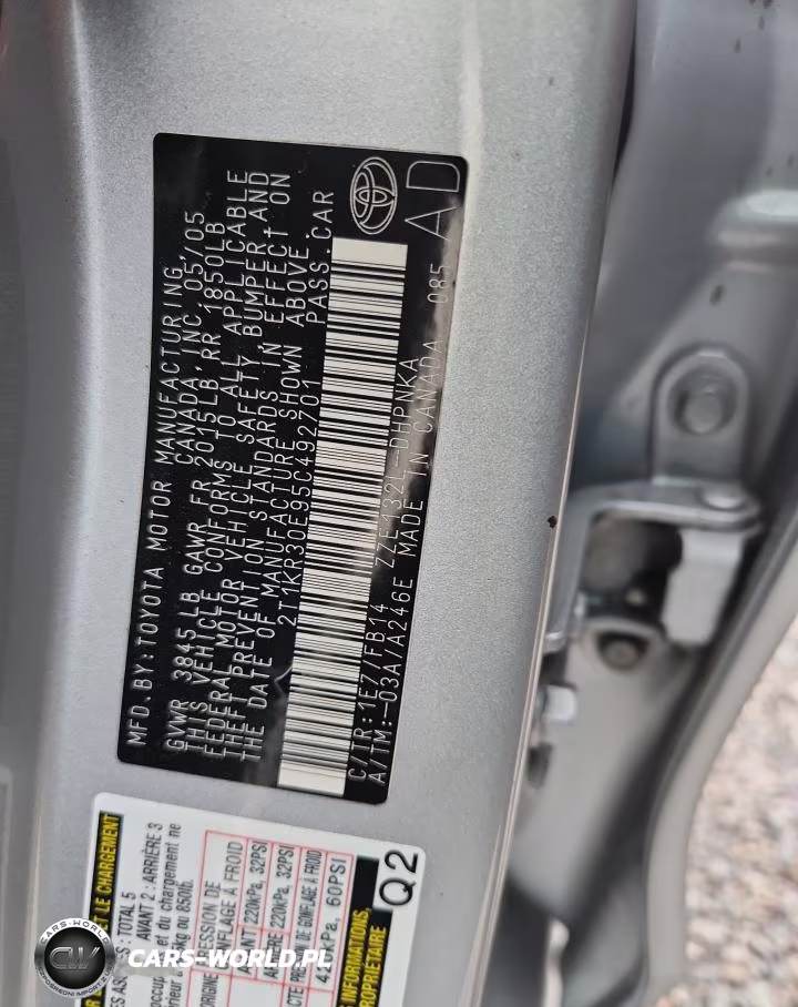 2005 Toyota Corolla Matrix Xr VIN:2T1KR30E95C492701 - 12