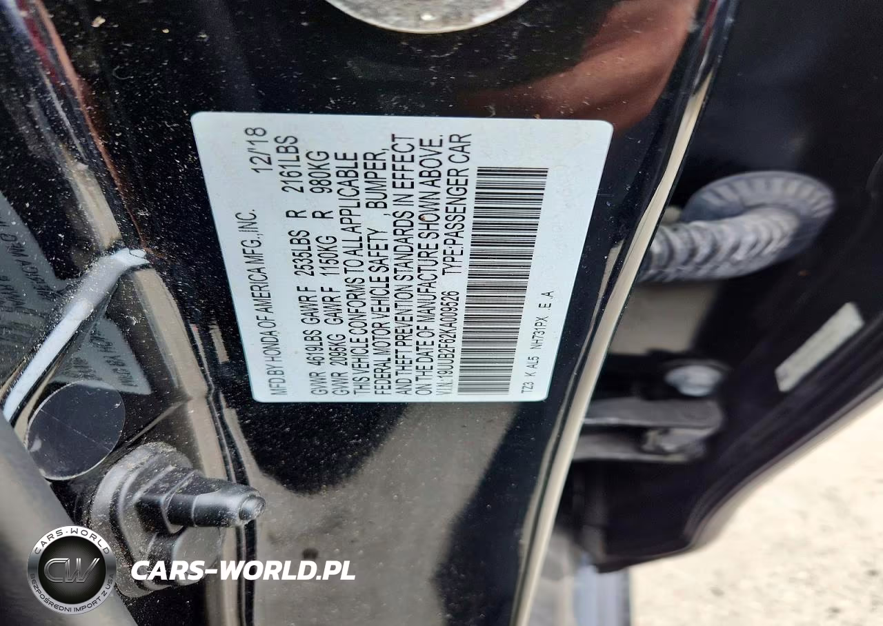 2019 Acura Tlx Technology VIN:19UUB2F62KA009526 - 12
