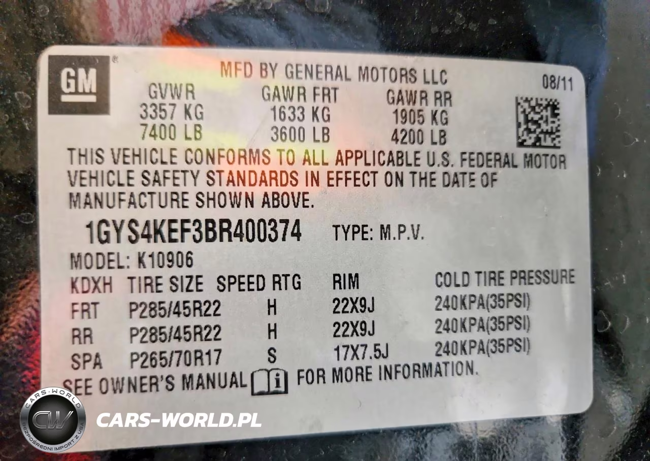 2011 Cadillac Escalade Esv Platinum VIN:1GYS4KEF3BR400374 - 13
