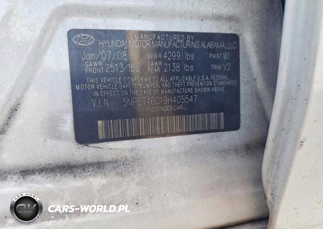 2009 Hyundai Sonata Gls VIN:5NPET46C19H405547 - 12