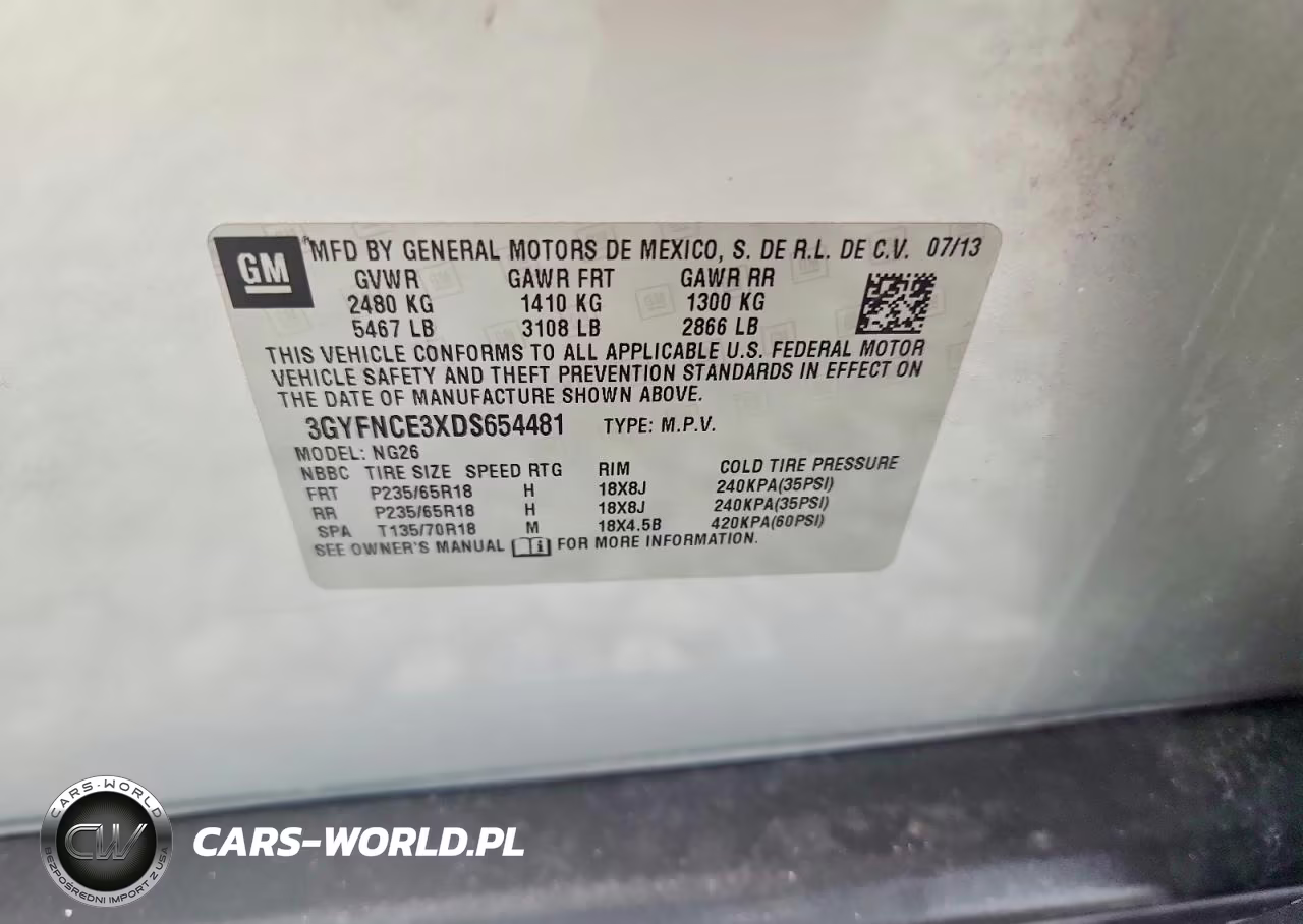 2013 Cadillac Srx Luxury Collection VIN:3GYFNCE3XDS654481 - 12