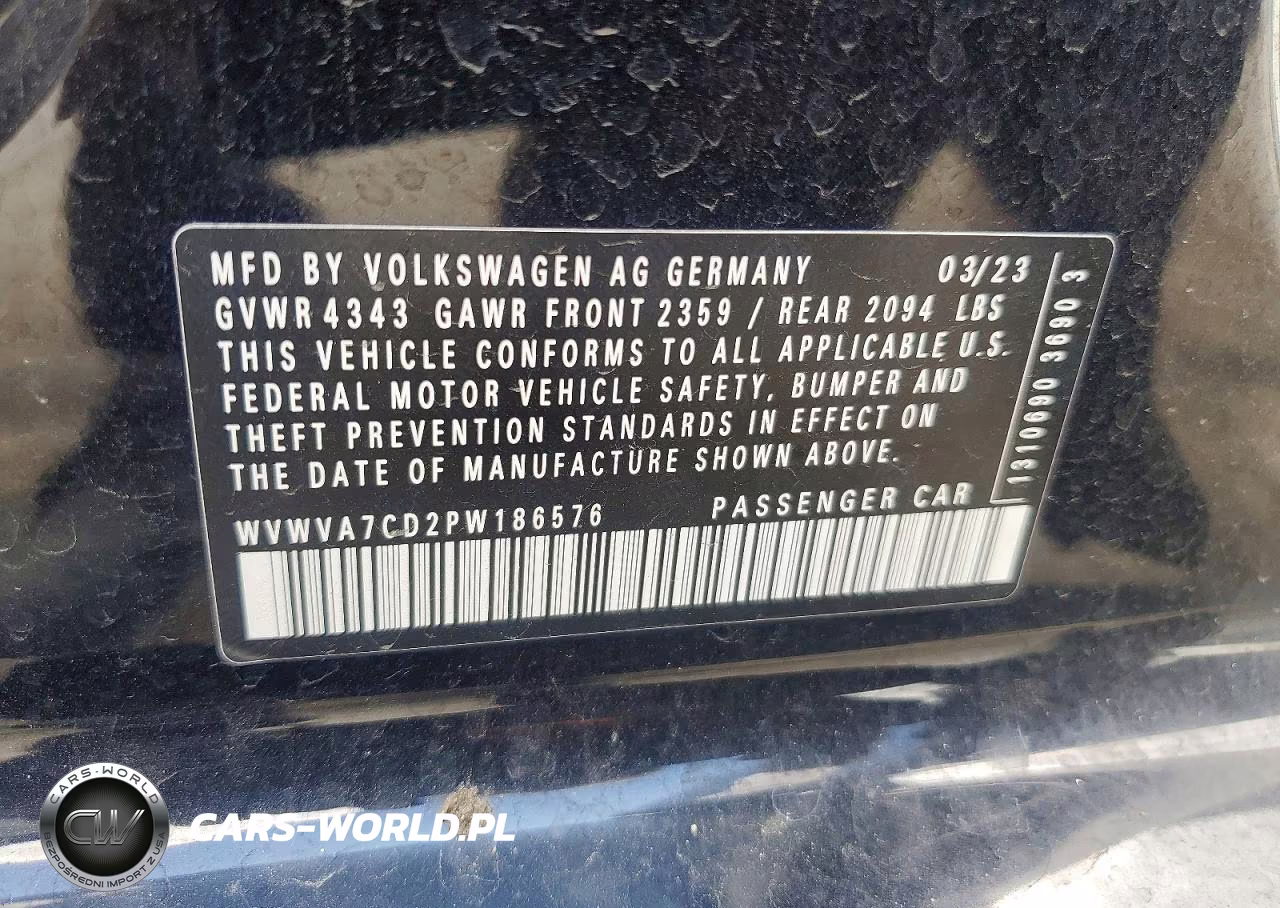 2023 Volkswagen Gti Autobahn VIN:WVWVA7CD2PW186576 - 12