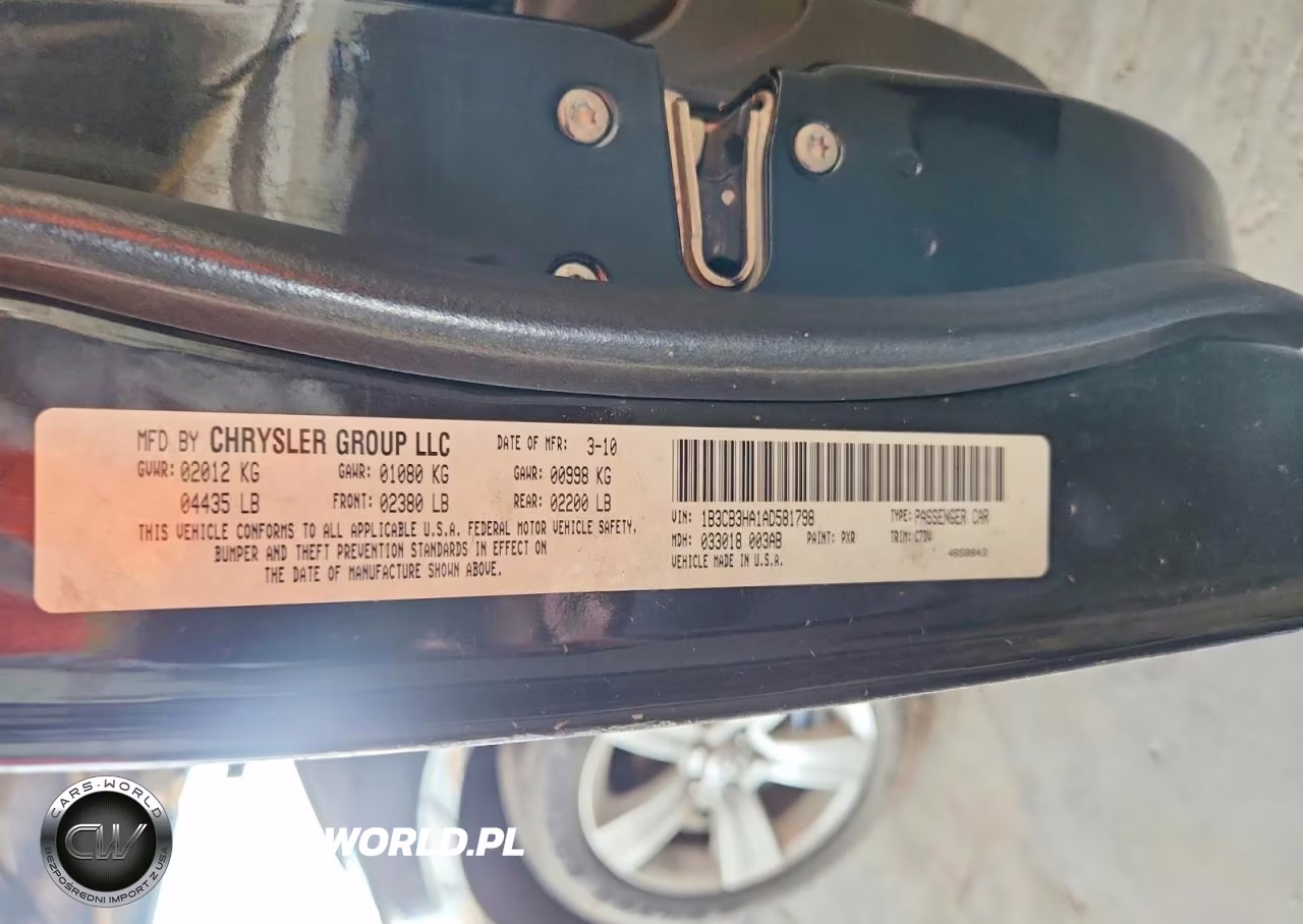 2010 Dodge Caliber Mainstreet VIN:1B3CB3HA1AD581798 - 13