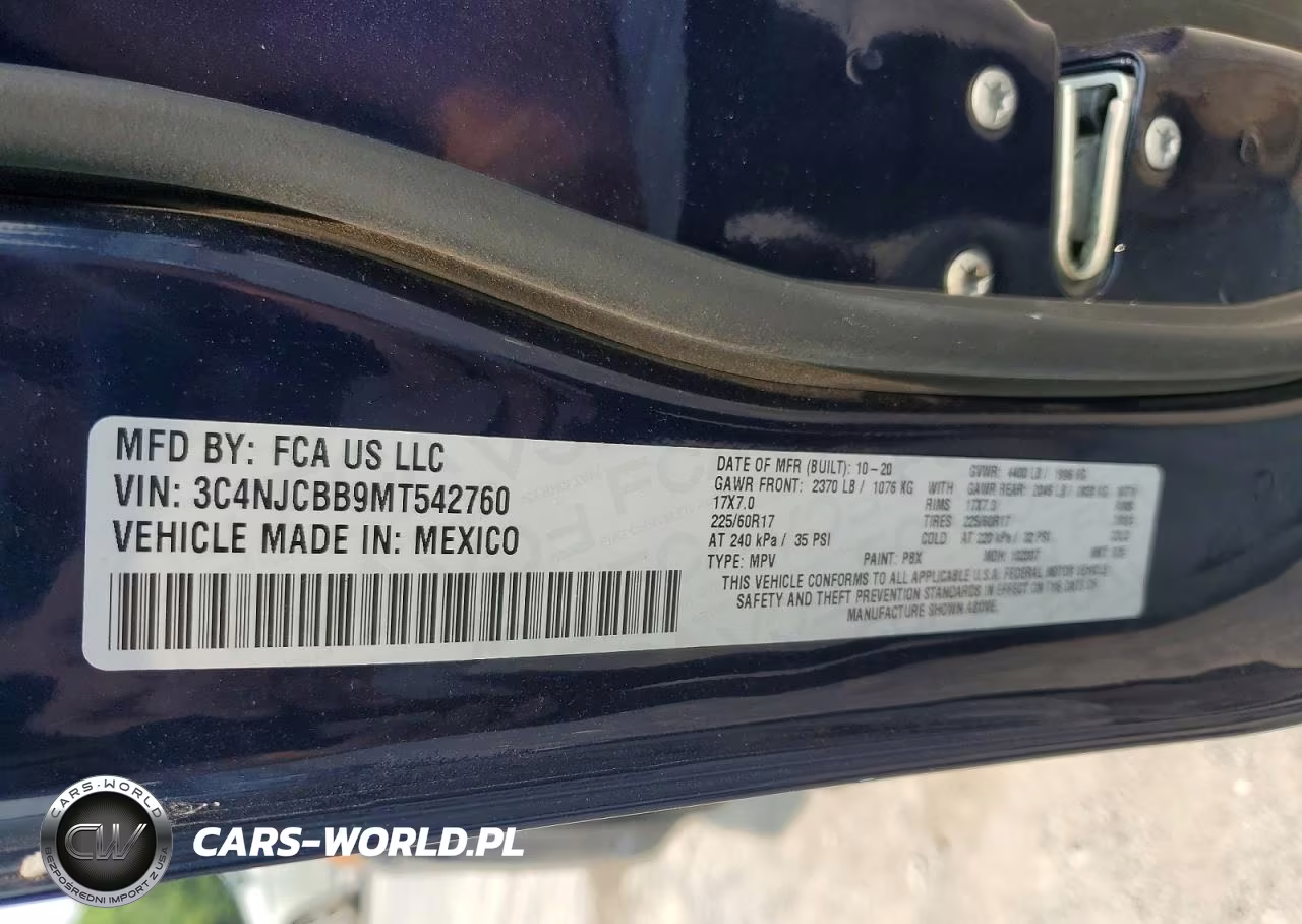 2021 Jeep Compass Latitude VIN:3C4NJCBB9MT542760 - 13