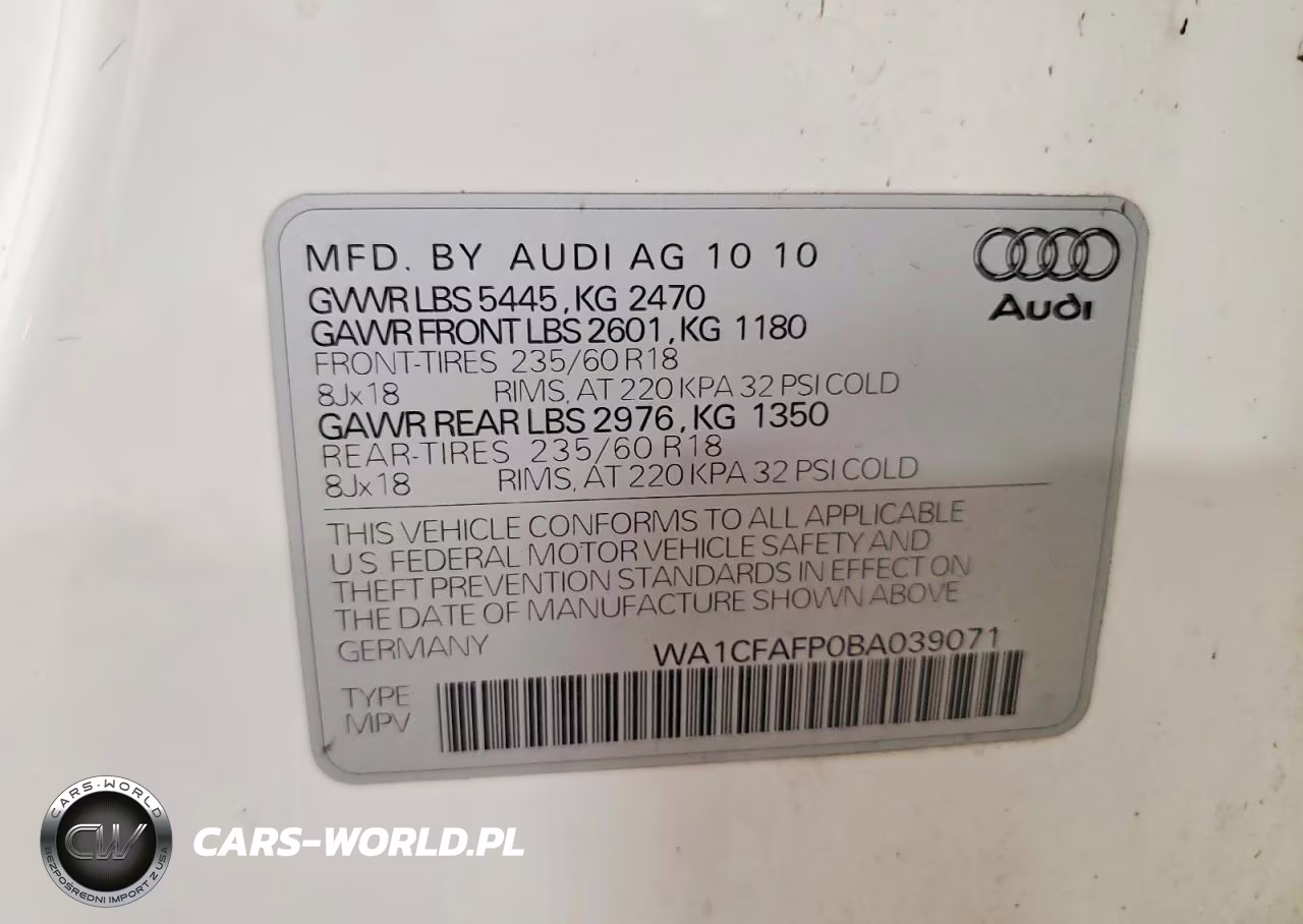 2011 Audi Q5 Premium VIN:WA1CFAFP0BA039071 - 14