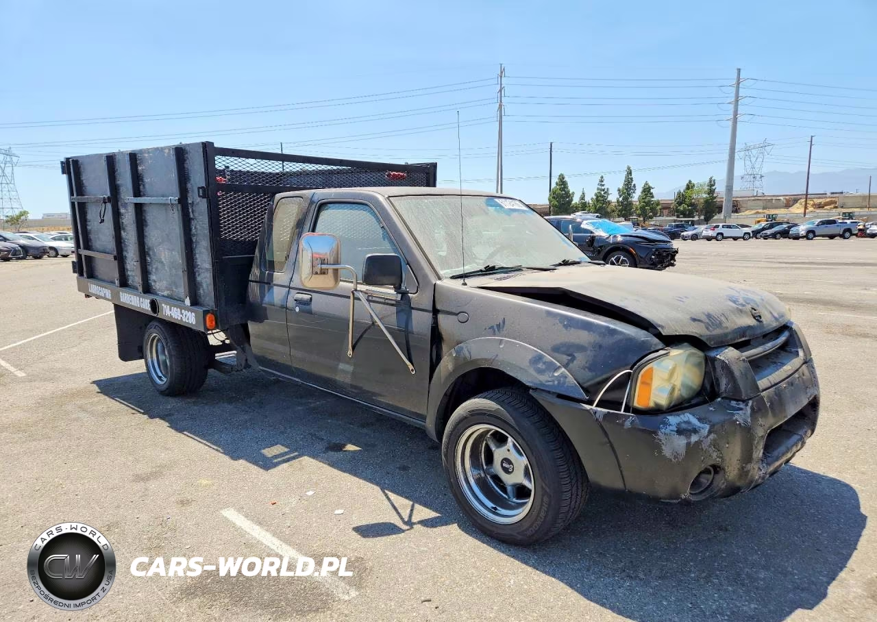 2002 Nissan Frontier Flatbed Truck VIN:1N6DD26S12C372181 - 4