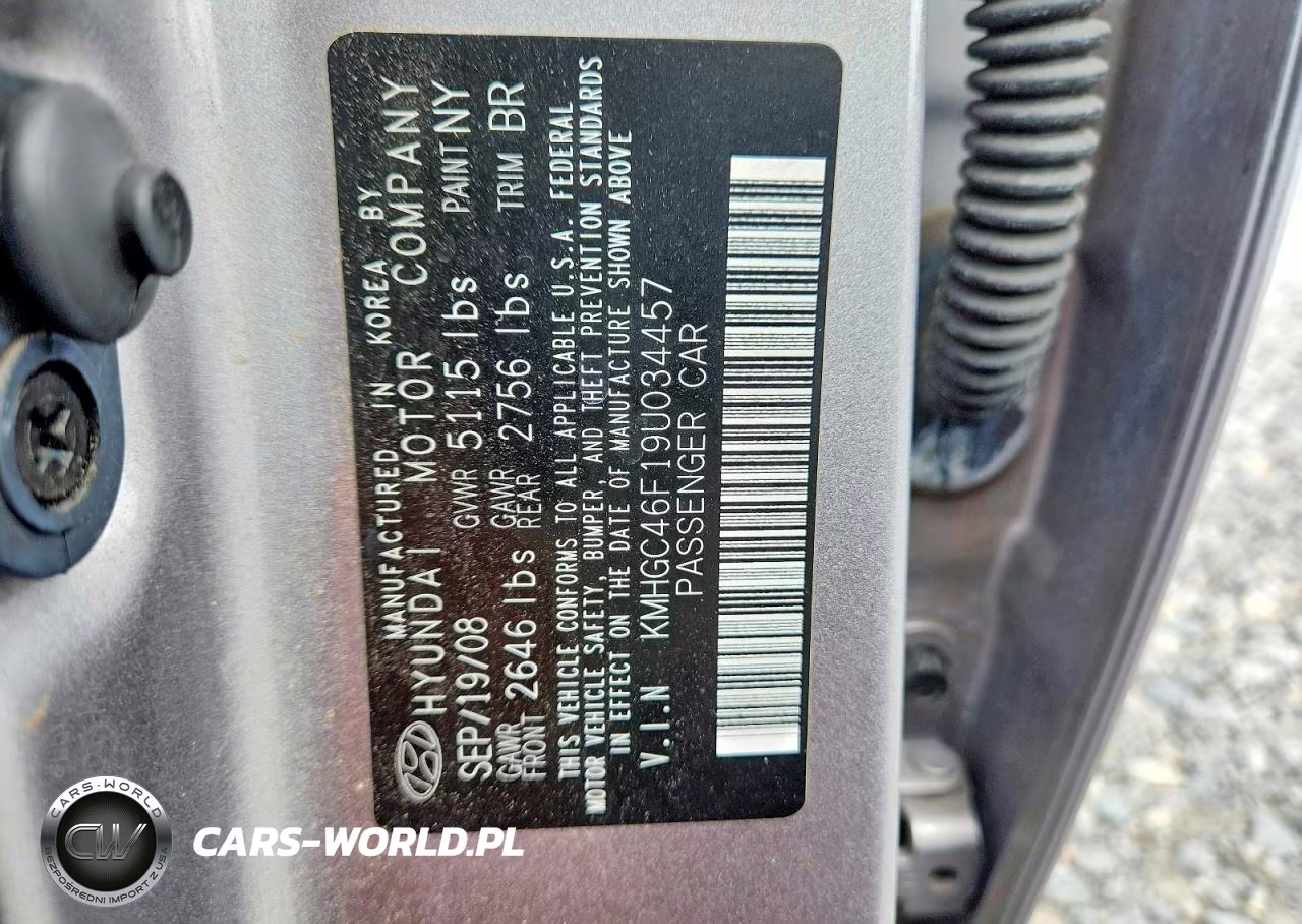2009 Hyundai Genesis 4.6L VIN:KMHGC46F19U034457 - 12