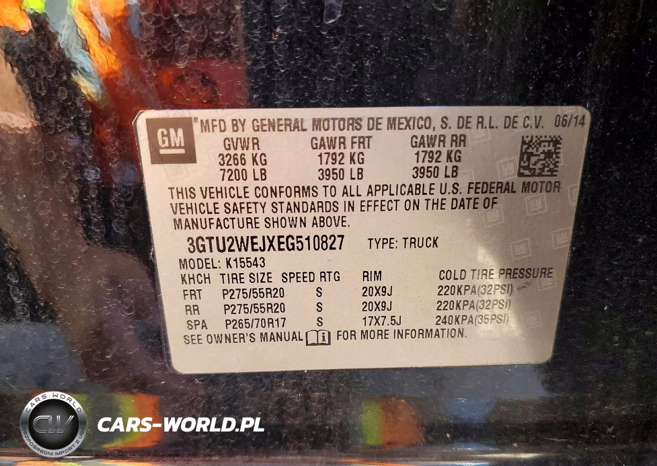 2014 GMC Sierra K1500 Denali VIN:3GTU2WEJXEG510827 - 12