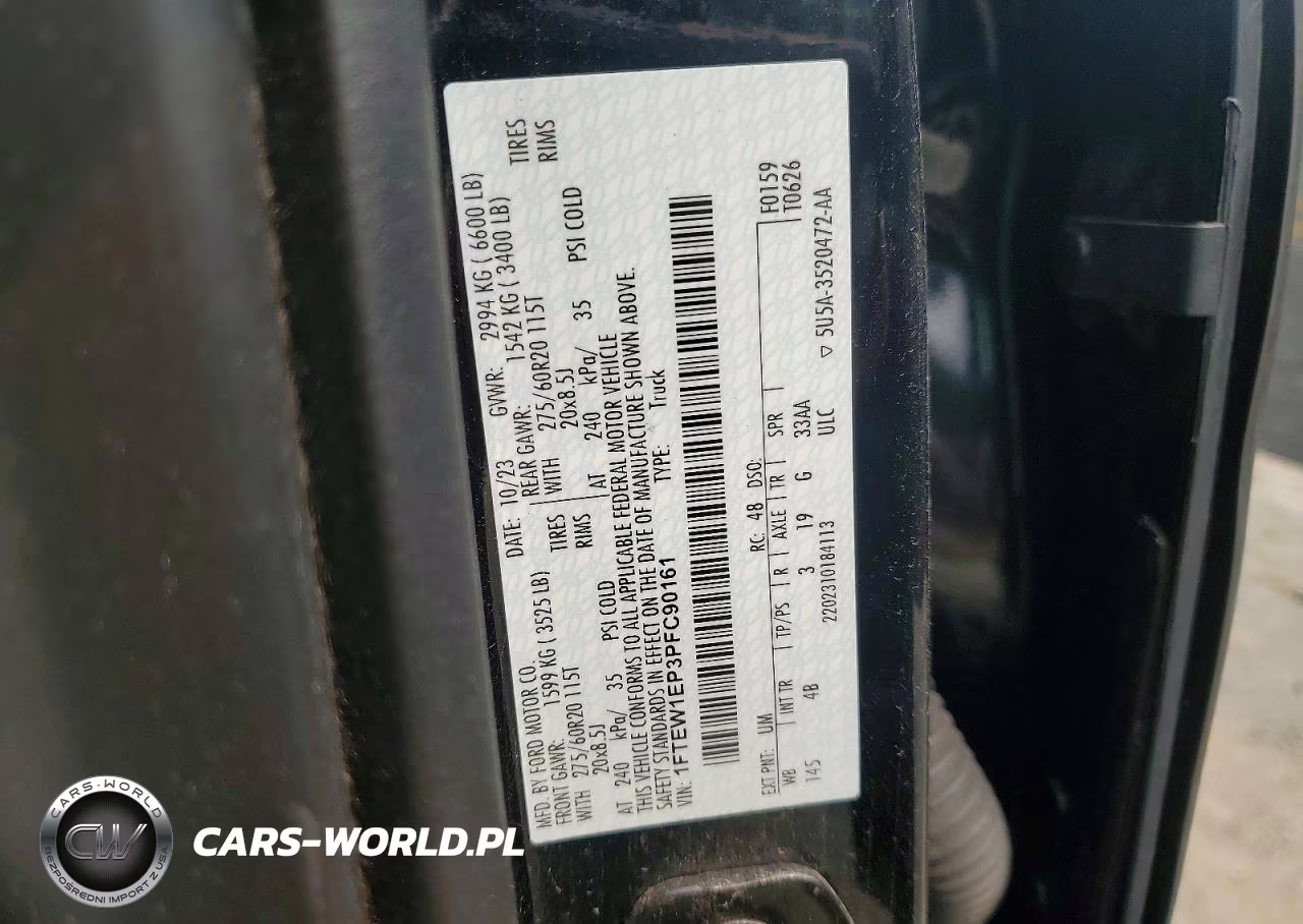 2023 Ford F150 Supercrew VIN:1FTEW1EP3PFC90161 - 12