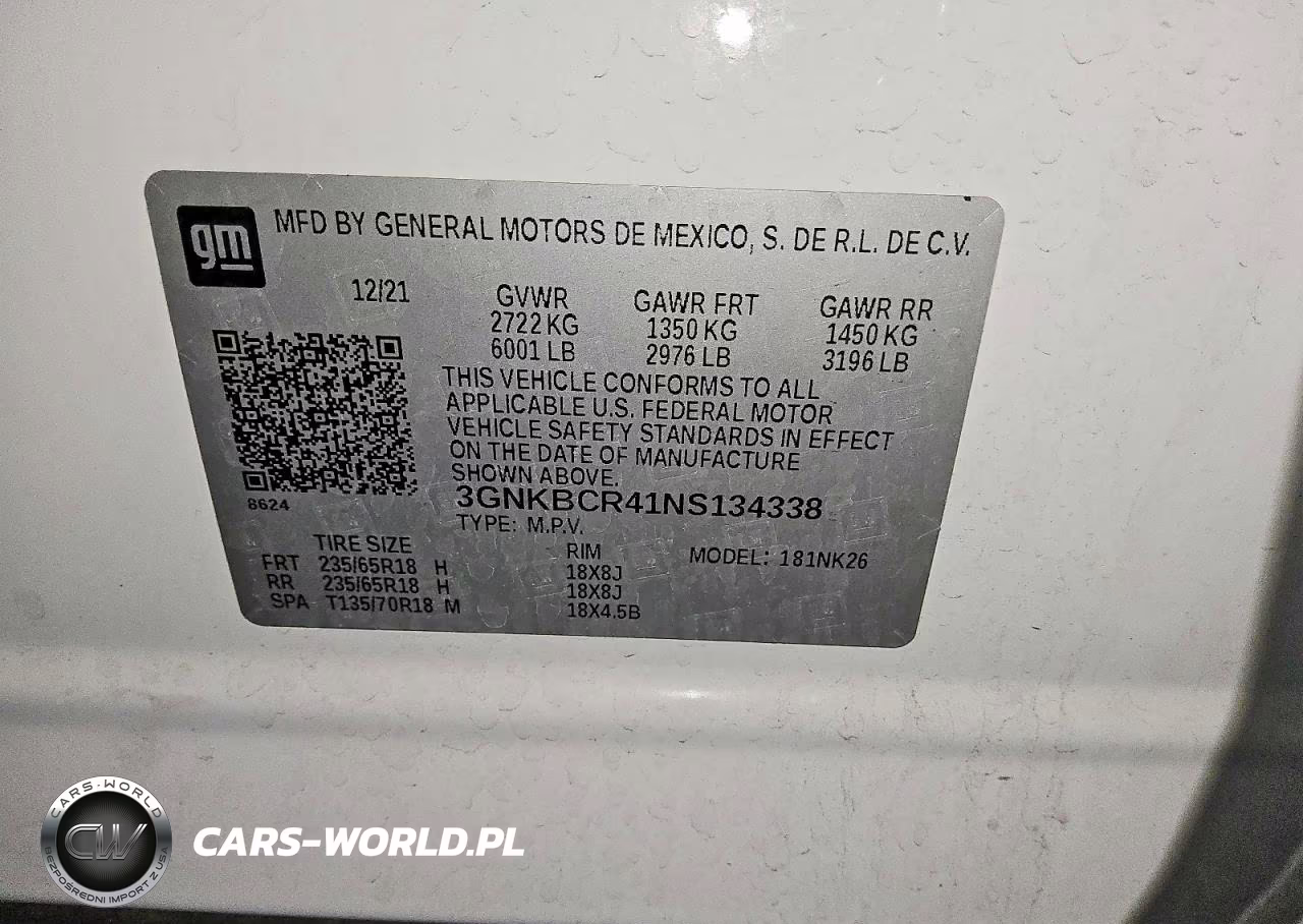 2022 Chevrolet Blazer 2Lt VIN:3GNKBCR41NS134338 - 13