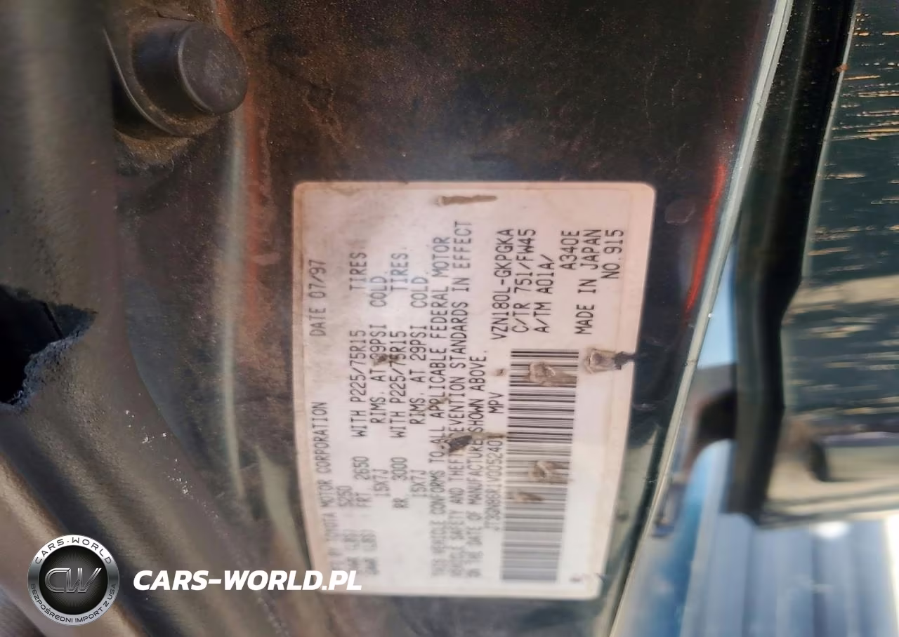 1997 Toyota 4Runner Sr5 VIN:JT3GN86R1V0052401 - 13