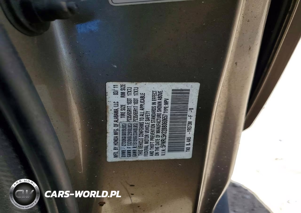 2011 Honda Odyssey Lx VIN:5FNRL5H22BB060657 - 13