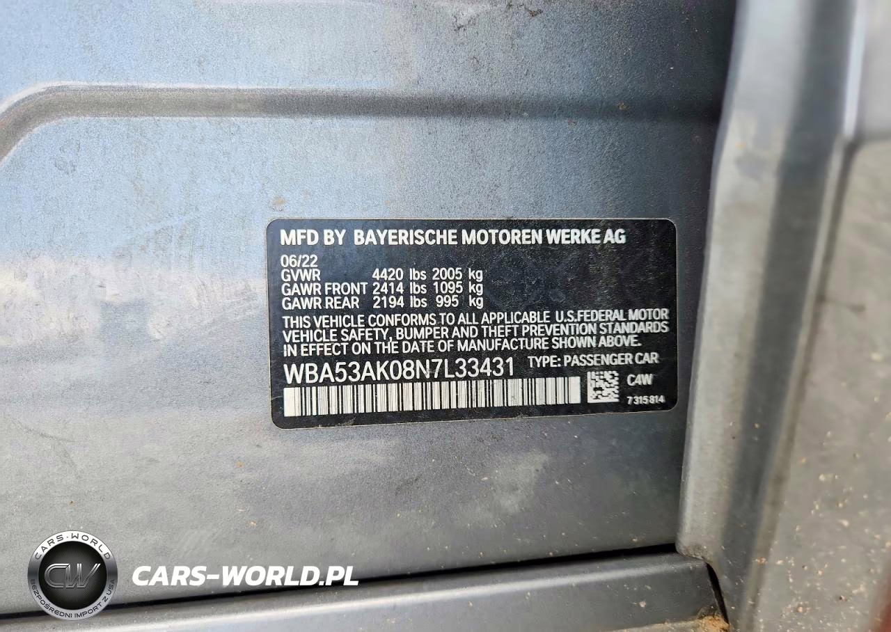 2022 BMW 228I VIN:WBA53AK08N7L33431 - 12
