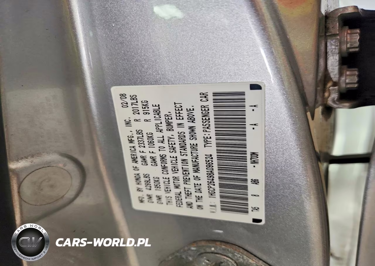 2008 Honda Accord Lxp VIN:1HGCP26498A096524 - 13