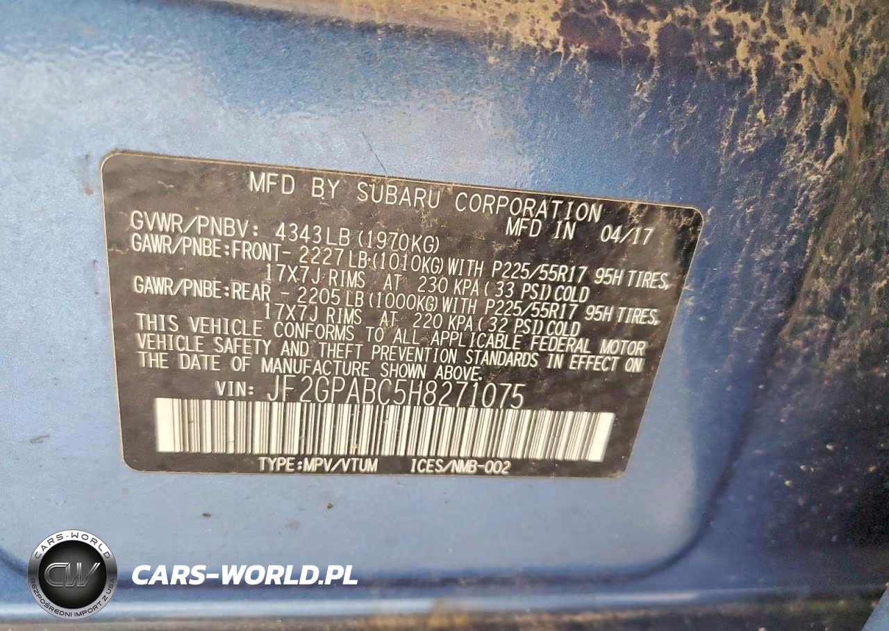 2017 Subaru Crosstrek Premium VIN:JF2GPABC5H8271075 - 14
