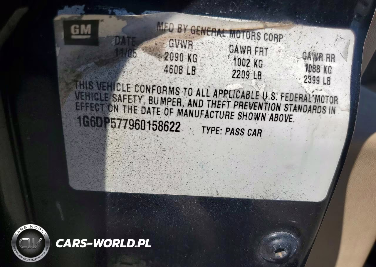 2006 Cadillac Cts VIN:1G6DP577960158622 - 12