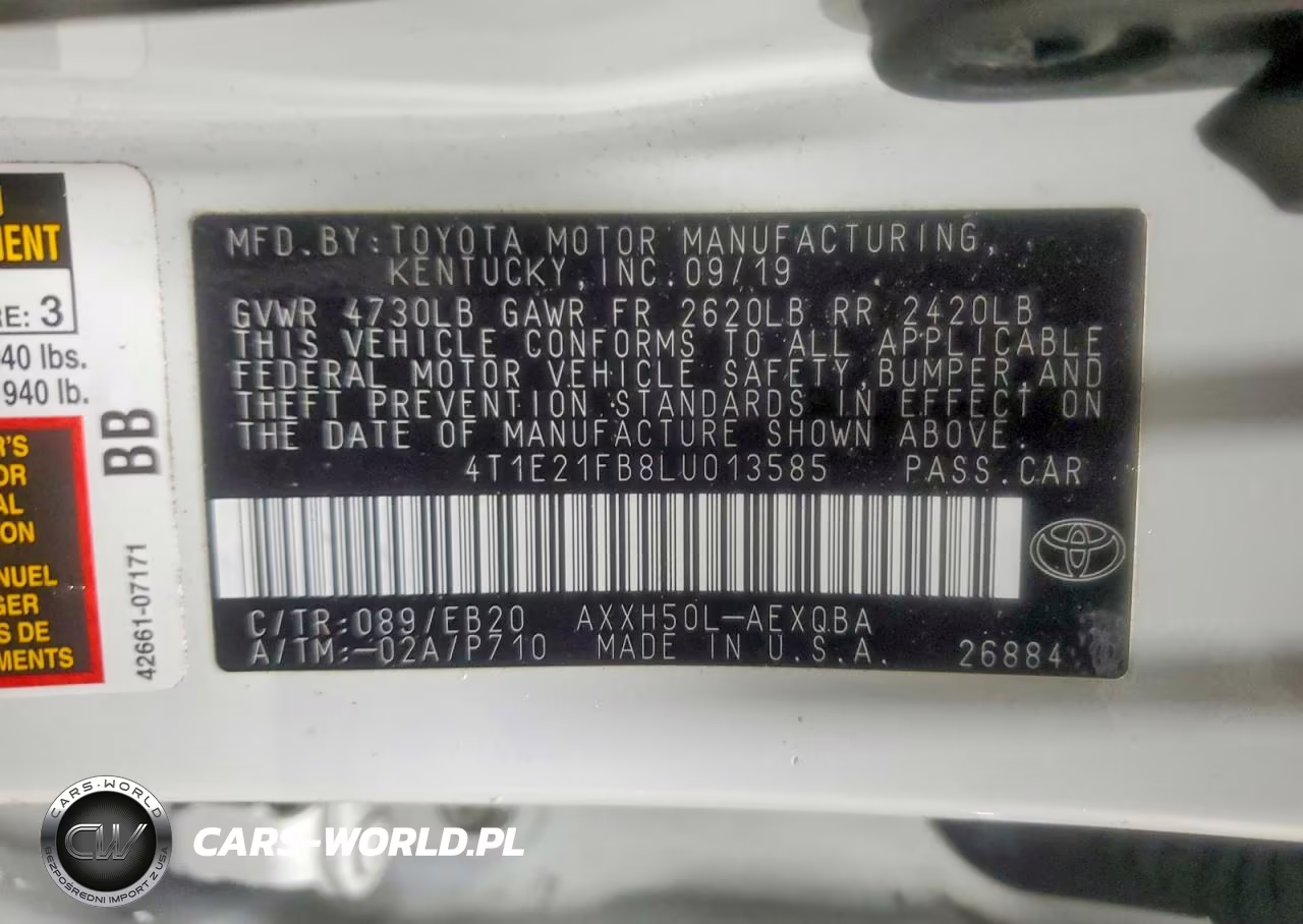 2020 Toyota Avalon Xse VIN:4T1E21FB8LU013585 - 12
