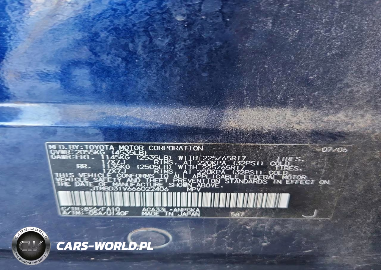 2006 Toyota Rav4 Limited VIN:JTMBD31V666022406 - 13