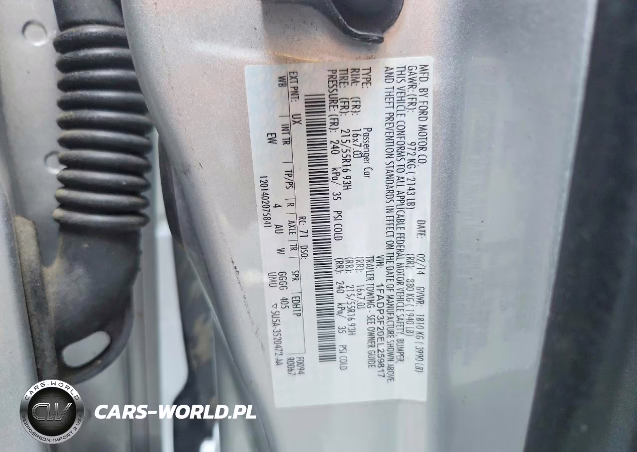 2014 Ford Focus Se VIN:1FADP3F20EL259817 - 12
