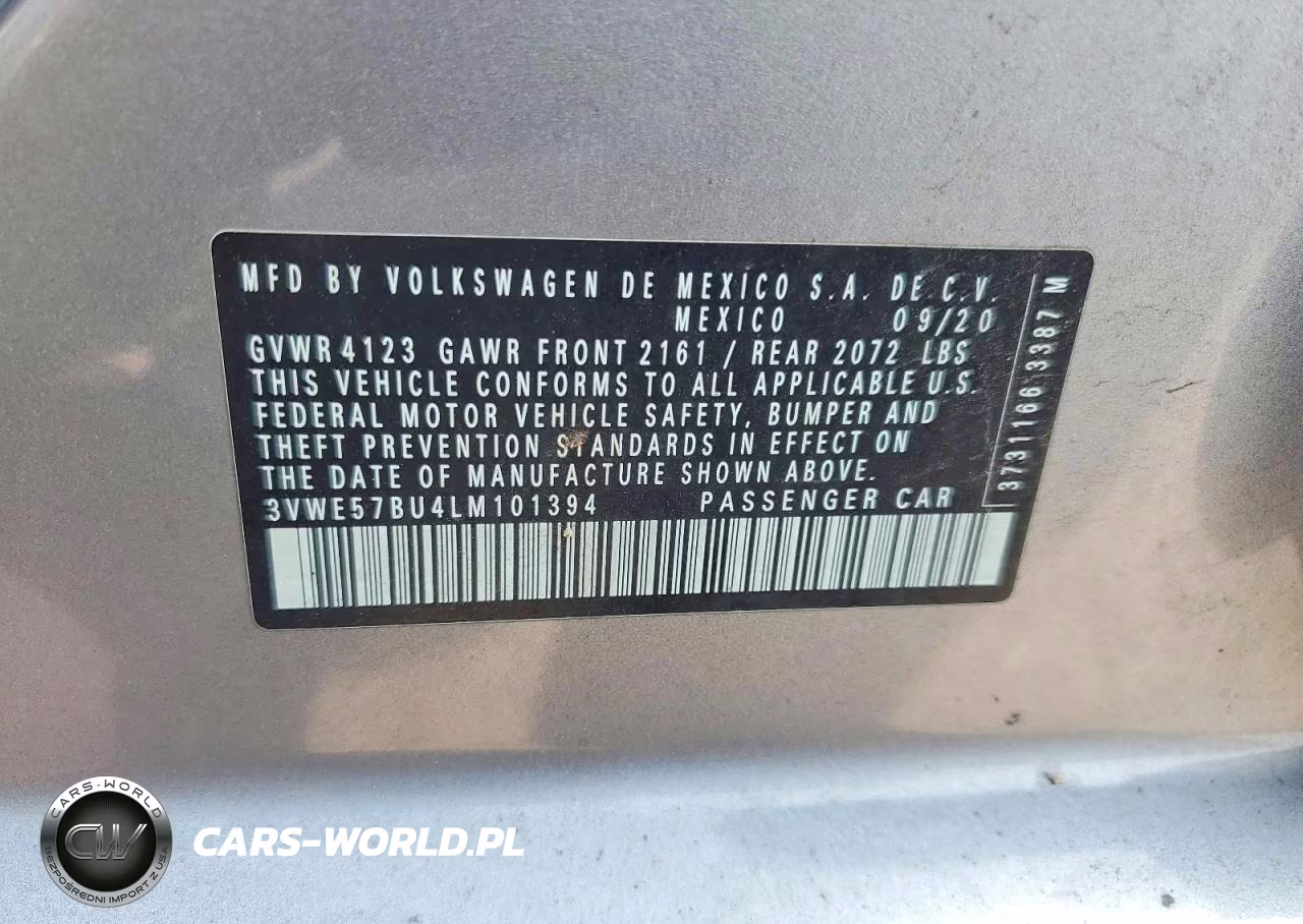 2020 Volkswagen Jetta Sel VIN:3VWE57BU4LM101394 - 12