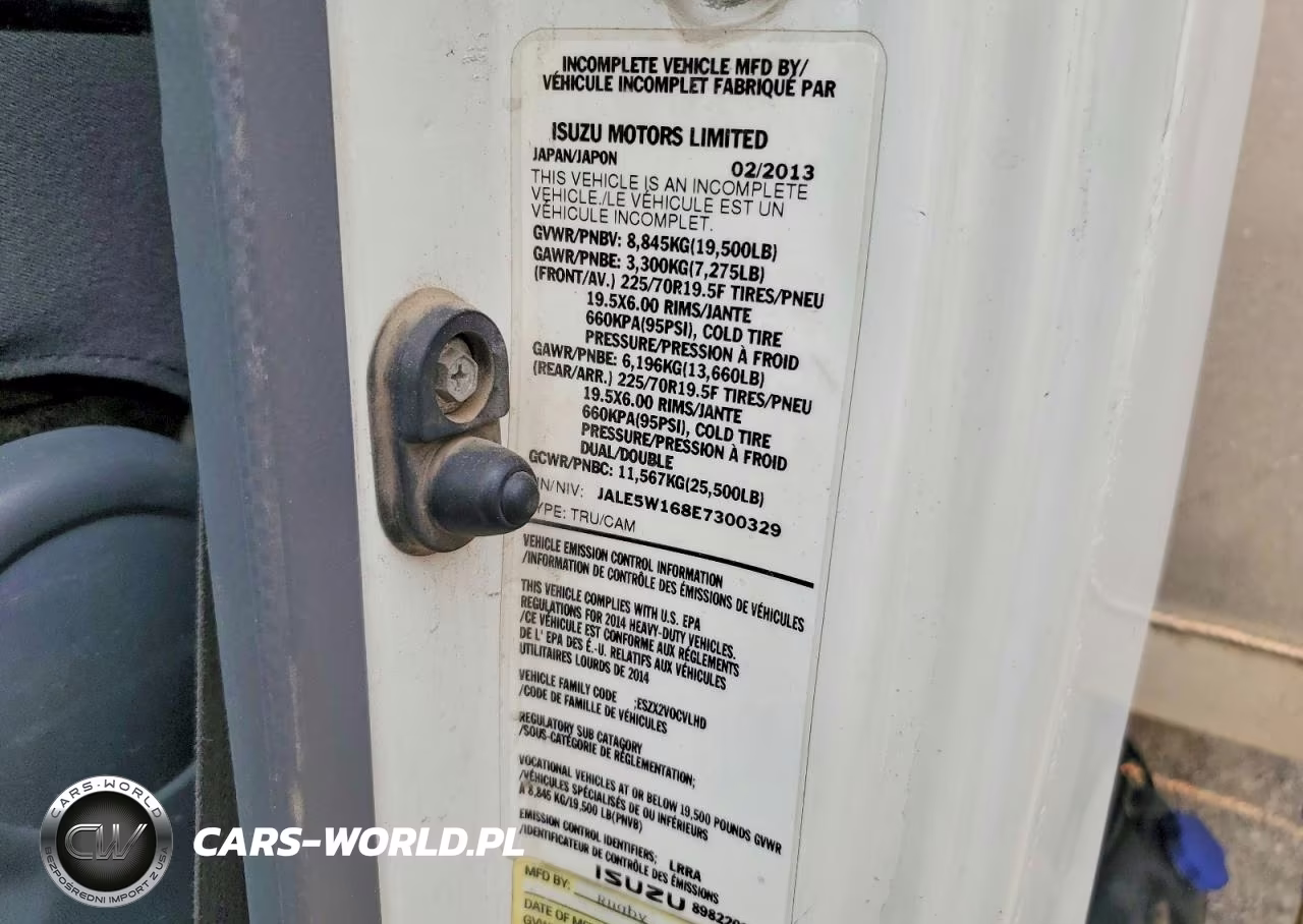 2014 Isuzu Nrr VIN:JALE5W168E7300329 - 13