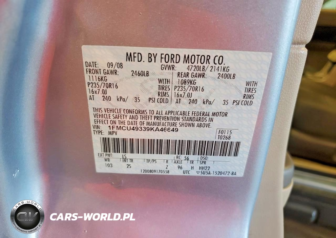 2009 Ford Escape Hybrid VIN:1FMCU49339KA46649 - 13