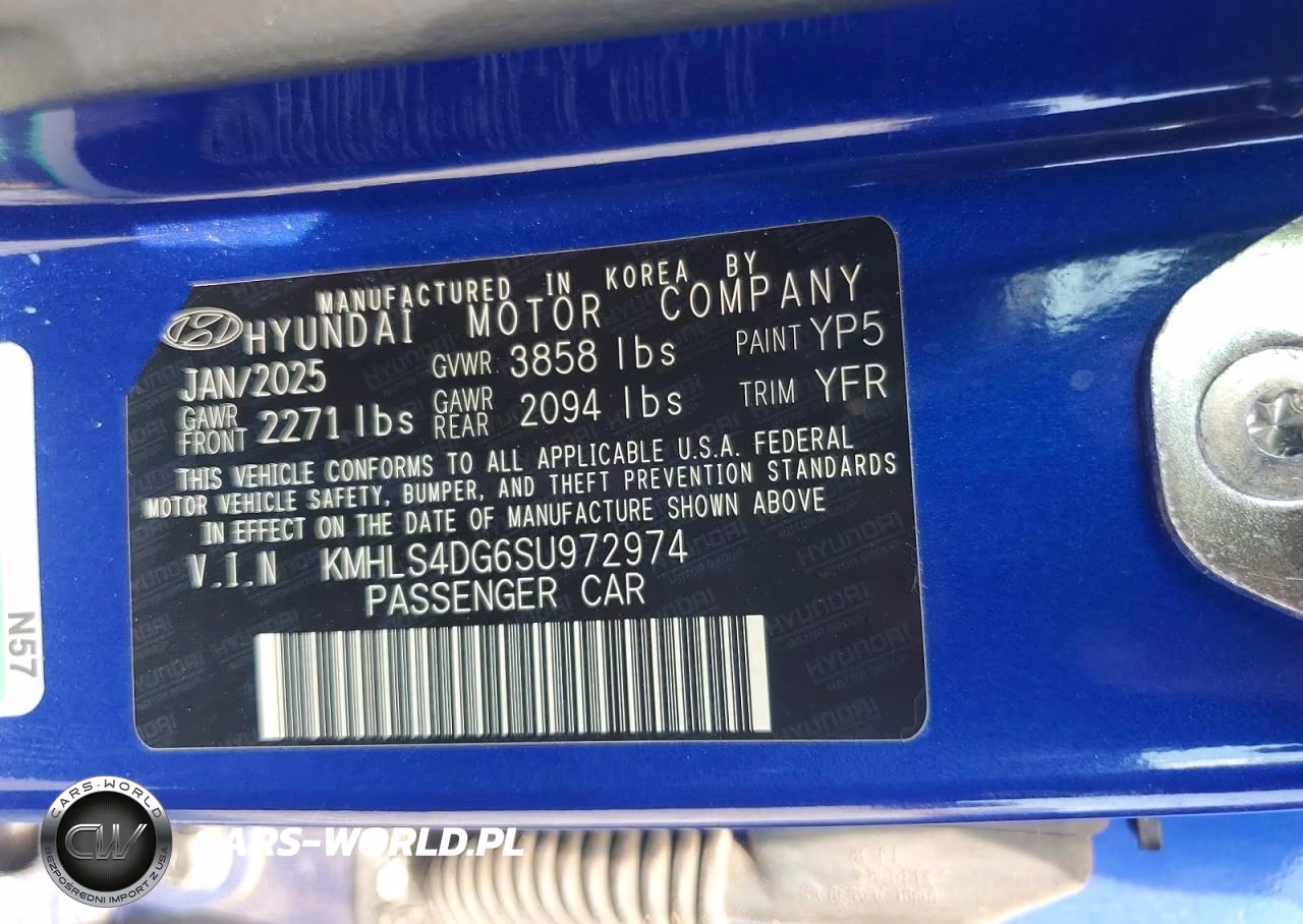 2025 Hyundai Elantra Sel VIN:KMHLS4DG6SU972974 - 12