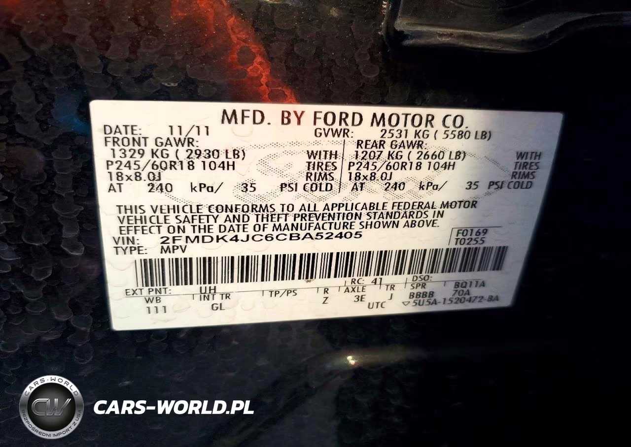 2012 Ford Edge Sel VIN:2FMDK4JC6CBA52405 - 14