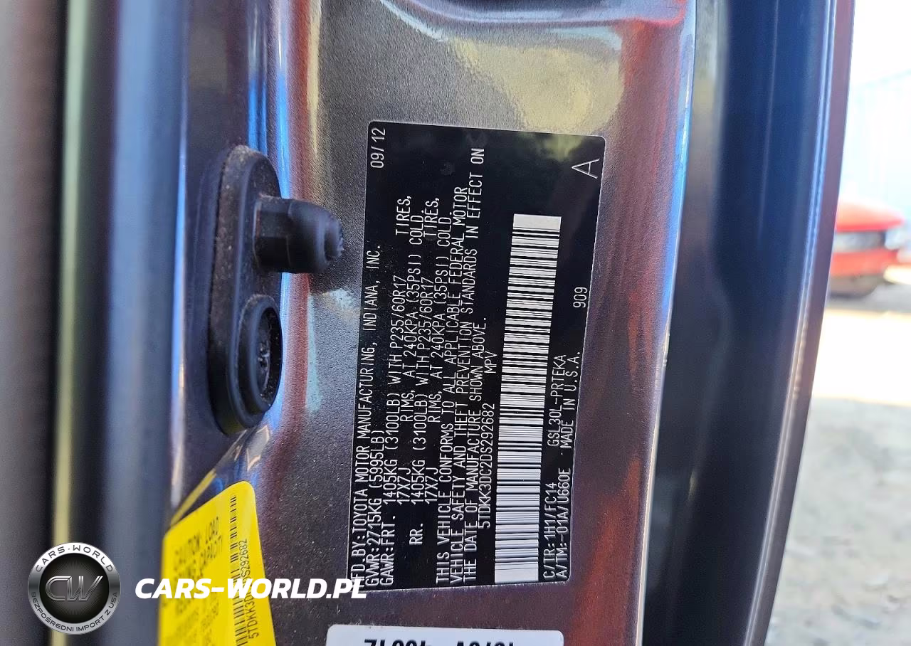 2013 Toyota Sienna Le VIN:5TDKK3DC2DS292682 - 13