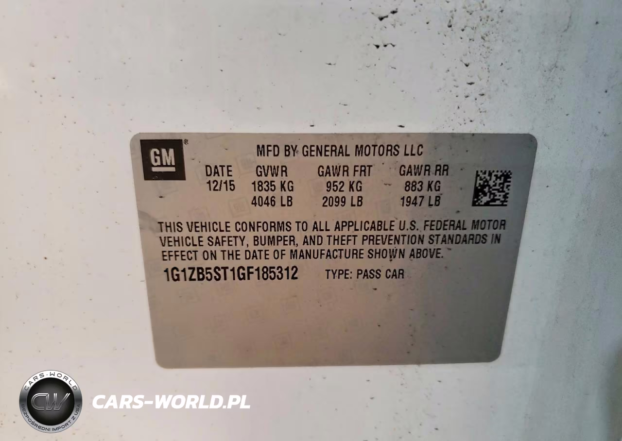 2016 Chevrolet Malibu Ls VIN:1G1ZB5ST1GF185312 - 12