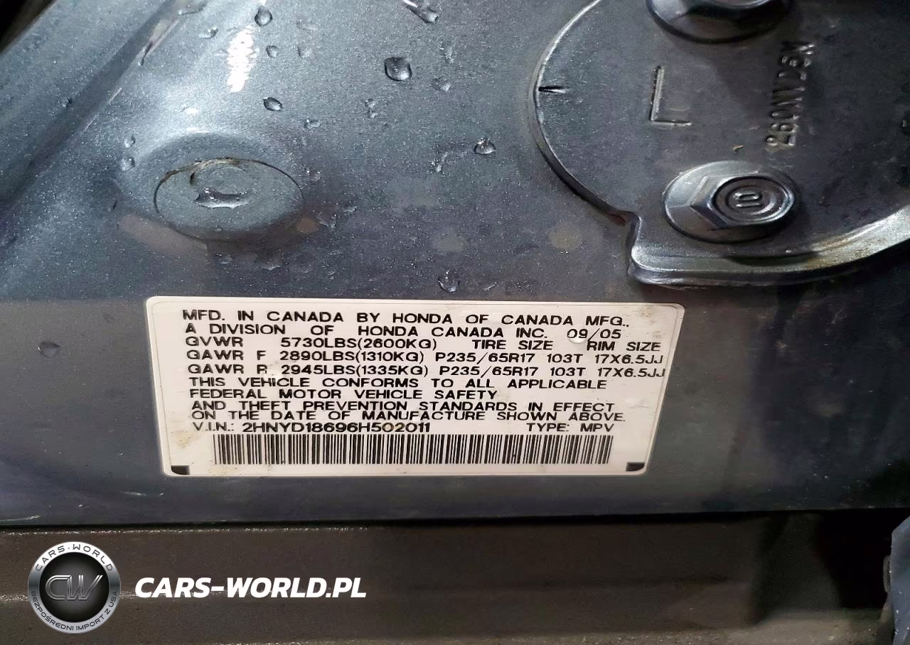 2006 Acura Mdx Touring VIN:2HNYD18696H502011 - 14